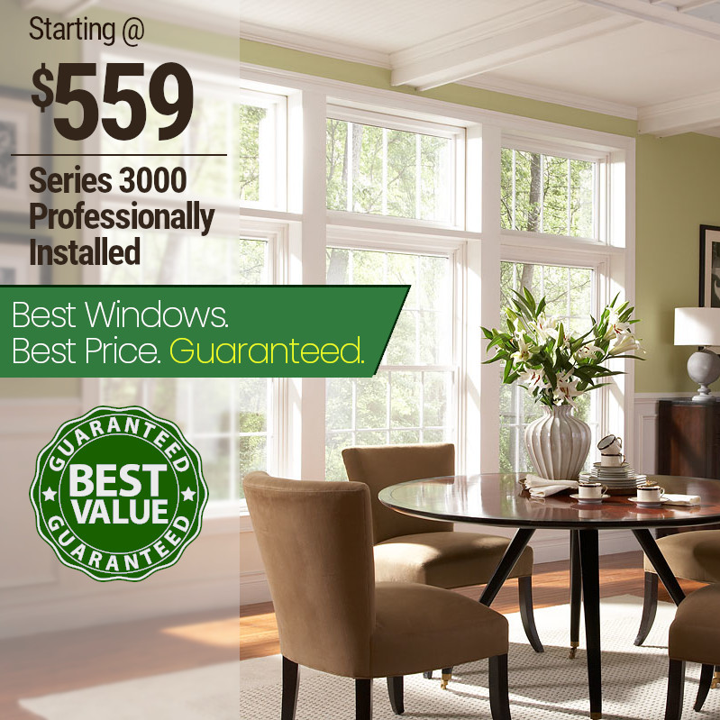 Series 3000 Double Hung Replacement Windows in New Hampshire Starting At $559