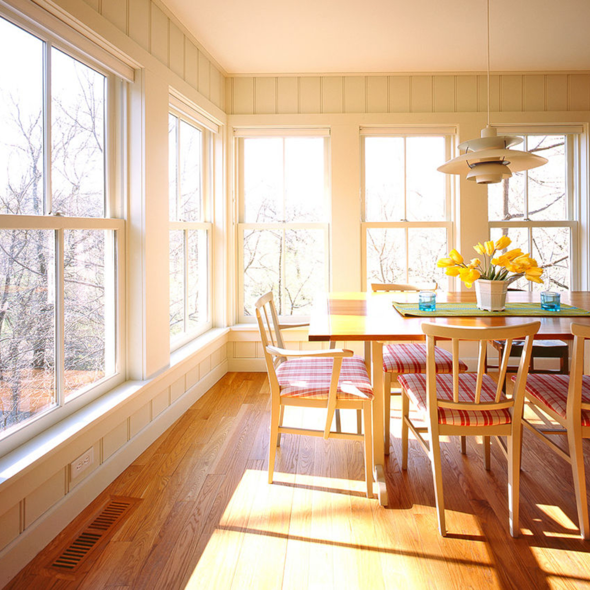 Man pressing face against glass to stare at unbelievable window deal